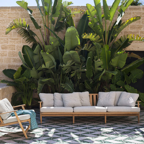 Divano contemporaneo - LEVANTE 103 - RODA - da giardino / per terrazza / in tessuto