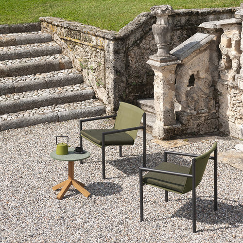 Poltrona contemporanea - PLEIN AIR 068 - RODA - in Batyline® / in acciaio verniciato / in acciaio inossidabile