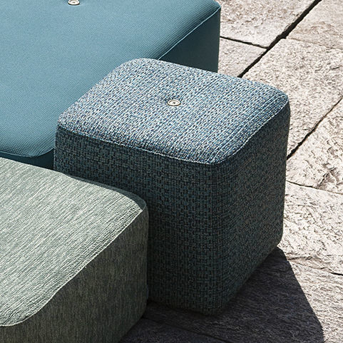 Pouf contemporaneo - DOUBLE 034 - RODA - in acrilico / in rete / in poliestere