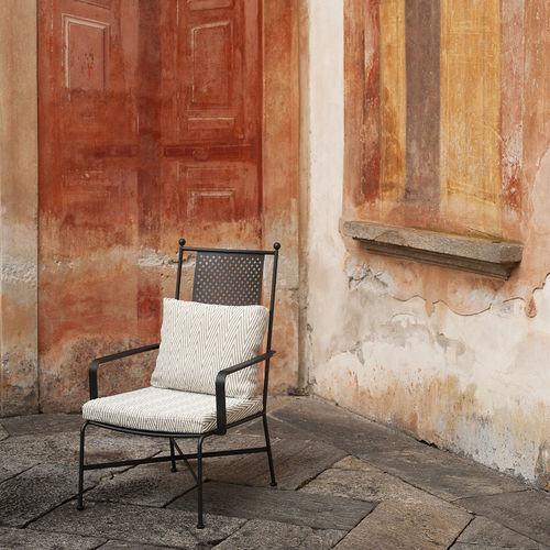 Poltrona contemporanea - STRESA 012 - RODA - in alluminio / in alluminio / con schienale alto