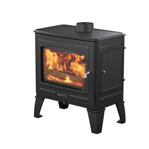 Stufa a legna - VERCORS 3 - SUPRA FRANCE - 5 kW...10 kW / con piedi / contemporanea