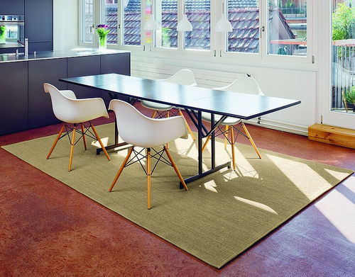 Tappeto contemporaneo - DRY - Ruckstuhl AG - a tinta unita / in sisal / rettangolare