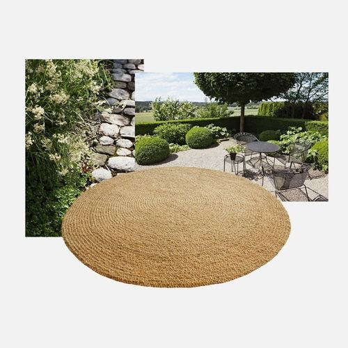 Tappeto contemporaneo - BRAID  - Ruckstuhl AG - a tinta unita / in fibra di cocco / rotondo