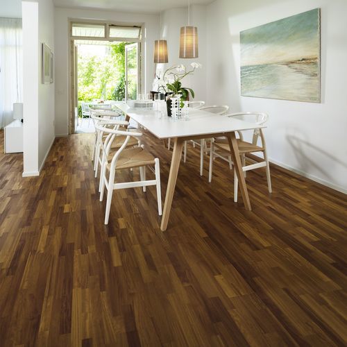 Parquet multistrato - 3S 5G - Karelia - in iroko / finitura con olio naturale / laccato