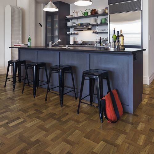 Parquet multistrato - TIME SMOKED - Karelia - in rovere / spazzolato / opaco