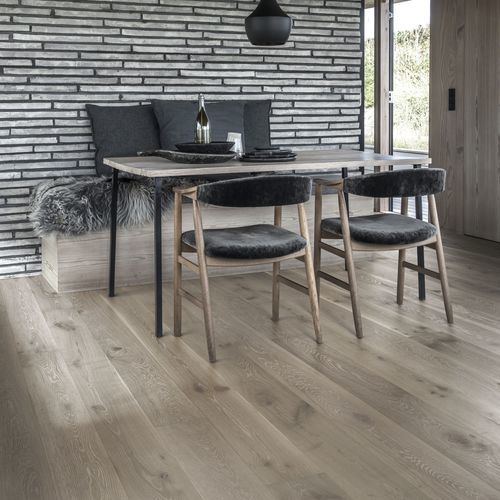 Parquet multistrato - STORY 188 DACITE GREY - Karelia - in rovere / spazzolato / opaco