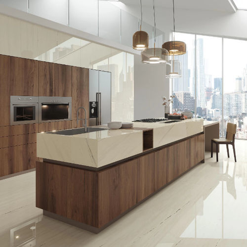 Piano di lavoro in gres porcellanato - MARVEL STONE - Atlas Concorde - per uso residenziale / da interno / beige