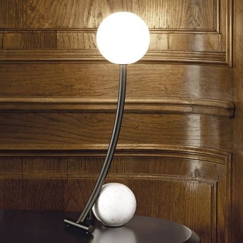 Lampada da tavolo - MATERICA - Living Divani - in acciaio verniciato / in marmo / contemporanea