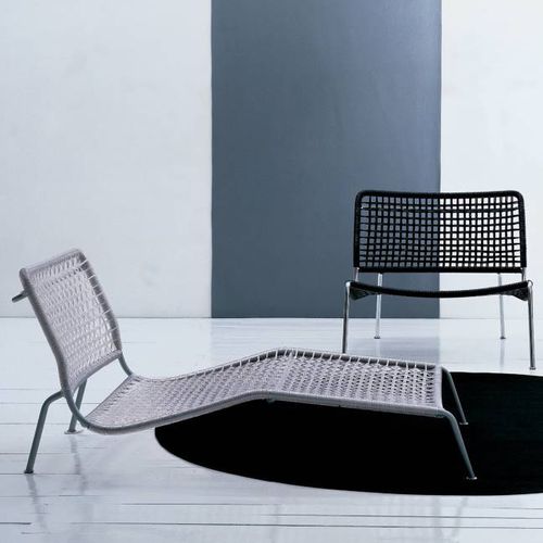 Chaise longue contemporanea - FROG - Living Divani - in tessuto / in pelle / in PVC