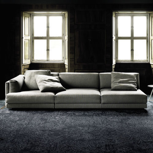 Divano modulare - FAMILY  - Living Divani - contemporaneo / in tessuto / in pelle