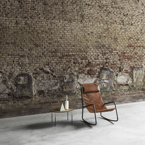 Poltrona contemporanea - FLOW - Living Divani - in tessuto / in pelle / in corda