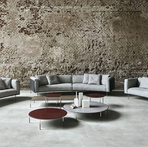 Tavolino basso contemporaneo - ERA  - Living Divani - in rovere / in noce / in HPL
