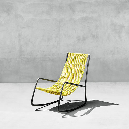 Poltrona contemporanea - FLOW - Living Divani - in tessuto / in pelle / in acciaio inossidabile
