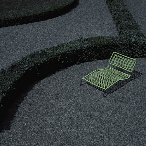 Lettino prendisole contemporaneo - FROG  - Living Divani - in tessuto / in pelle / in PVC