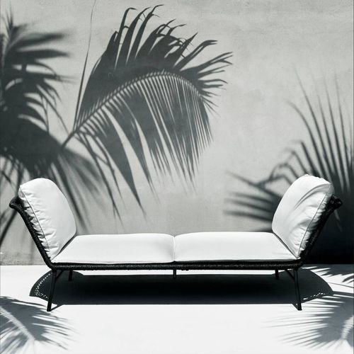 Dormeuse contemporanea - DAYDREAM - Living Divani - in tessuto / in pelle / in corda