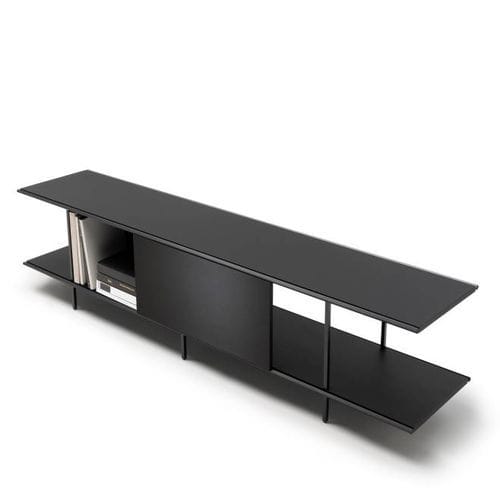 Credenza contemporanea - RAILWAY - Living Divani - in rovere / impiallacciata in legno / in MDF