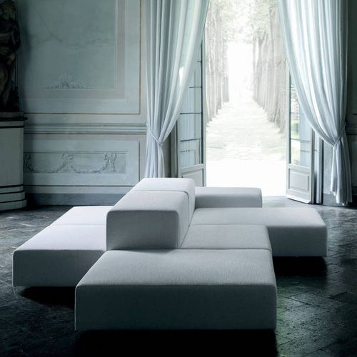 Divano modulare - EXTRA WALL - Living Divani - contemporaneo / da esterno / in tessuto