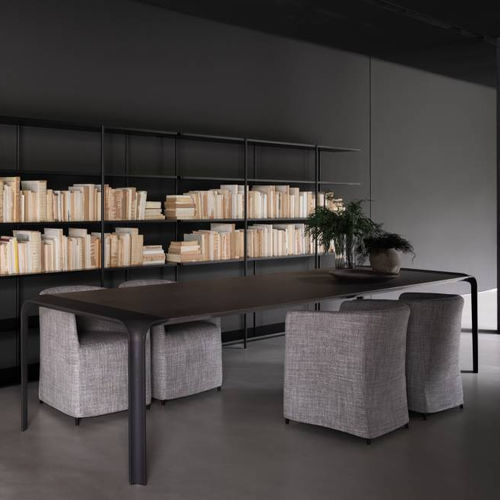Tavolo da pranzo contemporaneo - BRASILIA - Living Divani - in rovere / in MDF / in alluminio