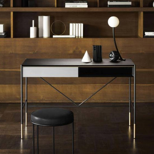 Scrivania da terra - ERA  - Living Divani - contemporanea / in noce / in MDF