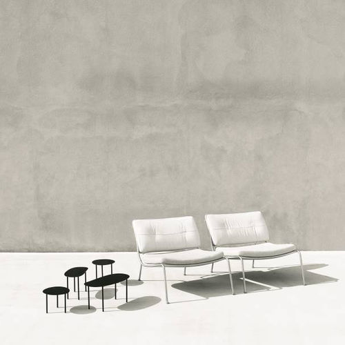 Chauffeuse contemporanea - FROG - Living Divani - in tessuto / in corda / in acciaio inossidabile