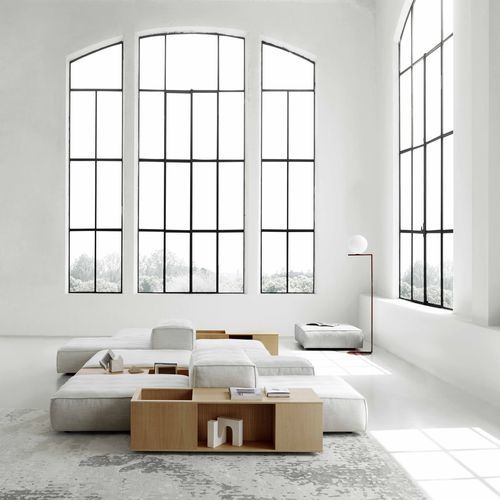 Mobile contenitore da pavimento - EXTRASOFT - Living Divani - contemporaneo / di Piero Lissoni / in MDF