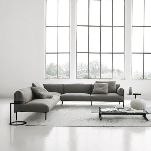 Divano modulare - Greene System - Living Divani - contemporaneo / in tessuto / in pelle