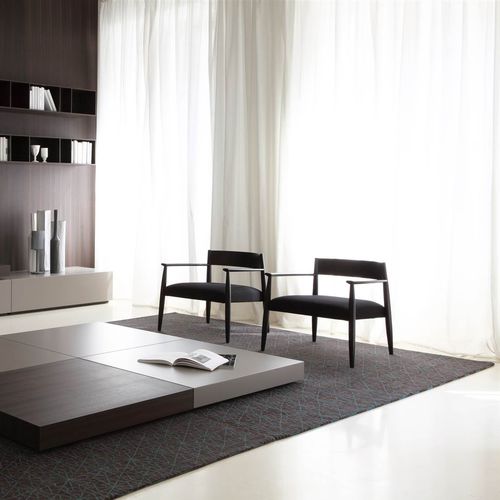 Tappeto contemporaneo - ARABIAN  - Living Divani - geometrico / in lana / rettangolare