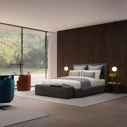 Letto matrimoniale - PULSE - Joquer - contemporaneo / imbottito / con testiera