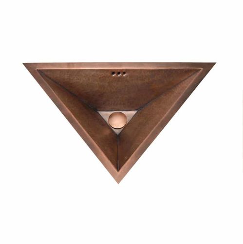 Lavabo da incasso - DIAMANT - JANDELLE - in rame / triangolare / contemporaneo