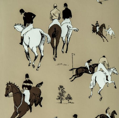 Carta da parati classica - DOS: HIPODROMO WP TOSTADO - Gastón y Daniela - a motivi / con scene