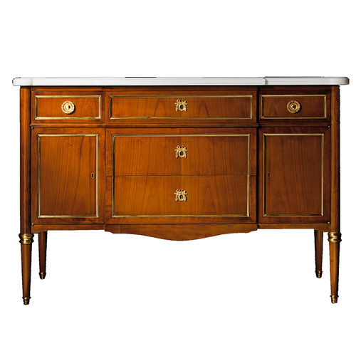 Cassettone con piedi alti - ART. 0620 - SALDA ARREDAMENTI - classico / in ciliegio / in ottone