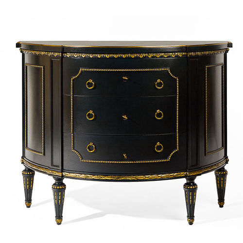Cassettone classico - ART. 6950 BIS - SALDA ARREDAMENTI - in legno / 3 cassetti / nero