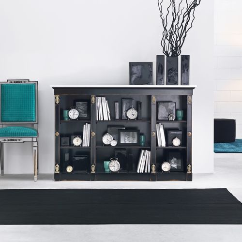 Libreria in stile Impero - ART. 8139 BIS - SALDA ARREDAMENTI - in legno / in marmo