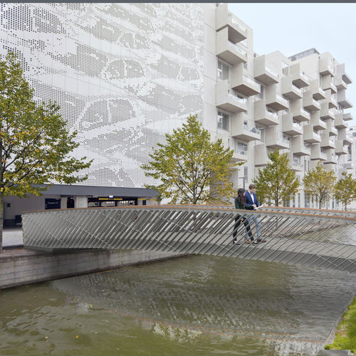 Passerella in legno - ONA - Streetlife - in corten / reticolare