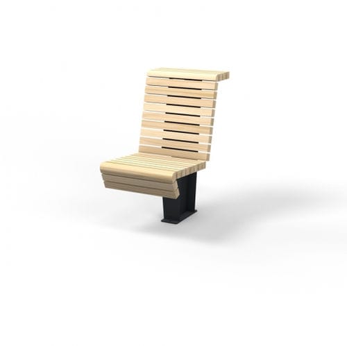 Sedia contemporanea - Cliffhanger - Streetlife - da esterno / in legno massiccio / con supporto in acciaio termolaccato