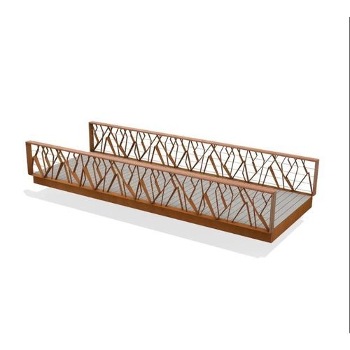 Ponte in legno di latifoglie - BRANCHES - Streetlife - in corten / ad arco / prefabbricato