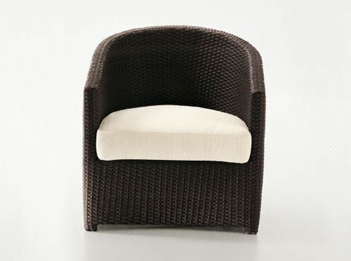 Poltrona contemporanea - RODI - Dolcefarniente by DFN srl - in resina intrecciata / da giardino