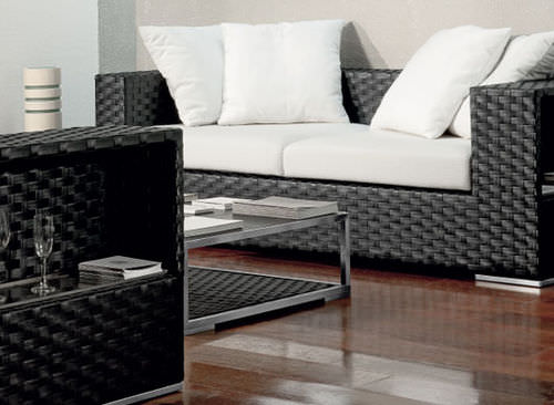 Divano contemporaneo - DOMUS - Dolcefarniente by DFN srl - da giardino / in resina intrecciata / multicolore