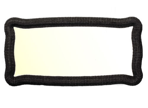 Specchio a muro - ‘800 - Dolcefarniente by DFN srl - contemporaneo / in rattan / orizzontale