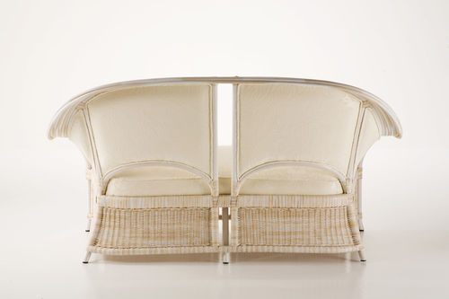 Divano contemporaneo - ISABELLA - Dolcefarniente by DFN srl - in tessuto / beige / in rattan