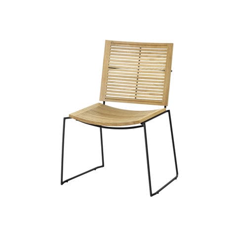 Sedia contemporanea - BLACK BEO - KENKOON - da esterno / in Textilene® / in noce
