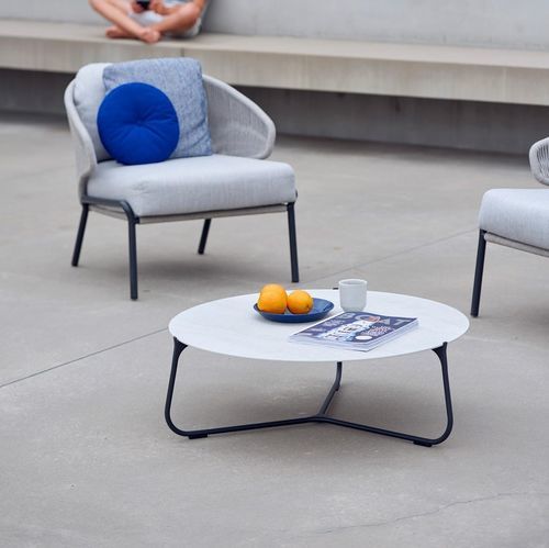 Tavolino basso contemporaneo - Mood  - MANUTTI - in teak / in ceramica / in HPL