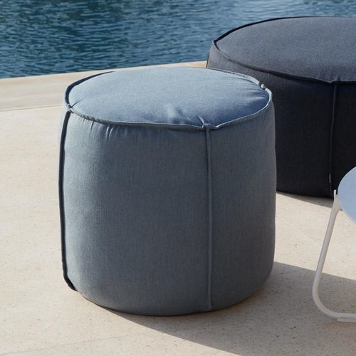 Pouf contemporaneo - Touch  - MANUTTI - in tessuto / tondo / imbottito