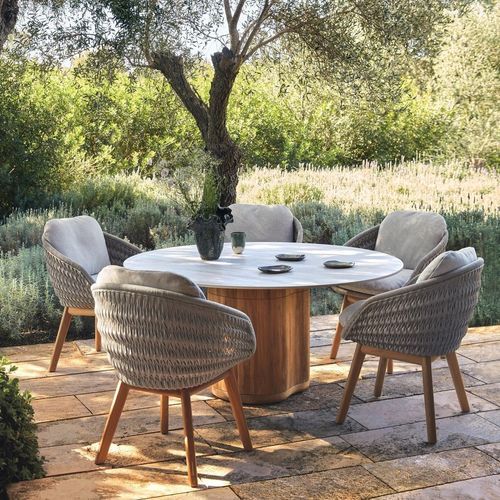 Tavolo contemporaneo - OGADO - MANUTTI - in legno / in teak / in legno