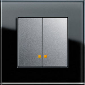 Interruttore con interruttore a pulsante - CONTROL SWITCH  - Gira - ad incasso / doppio / contemporaneo