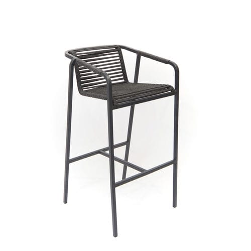 Sedia alta contemporanea - SUITE - FISCHER MÖBEL - da interno / da esterno / in alluminio