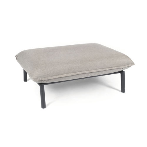 Ottomana contemporanea - LUNA - FISCHER MÖBEL - in acciaio inossidabile / in Sunbrella® / rettangolare