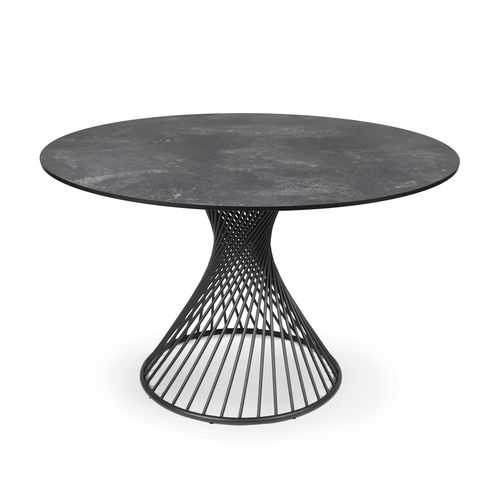 Tavolo design originale - CLARIS - FISCHER MÖBEL - in porcellana / in ceramica / con supporto in acciaio inossidabile