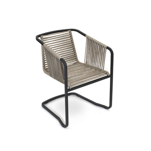 Sedia da giardino contemporanea - SUITE - FISCHER MÖBEL - da esterno / in corda / con supporto in alluminio