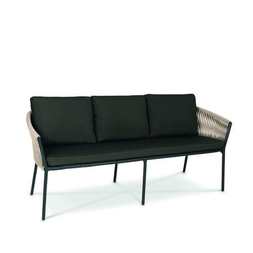 Panca da giardino contemporanea - COSMO - FISCHER MÖBEL - in alluminio / in corda / in tessuto